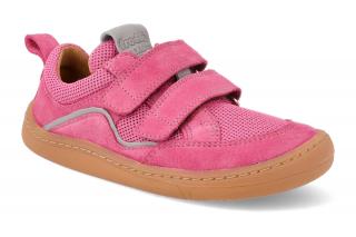 Barefoot textilné tenisky Froddo - BF D-Velcro Fuxia+ ružové Vnútorná dĺžka: 202, Vnútorná šírka: 76, Veľkosť: 31