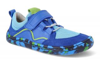 Barefoot textilné tenisky Froddo - BF Elastic Blue electric modré Vnútorná dĺžka: 184, Vnútorná šírka: 70, Veľkosť: 28