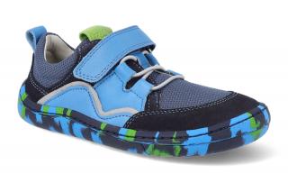 Barefoot textilné tenisky Froddo - BF Elastic Dark blue modré Vnútorná dĺžka: 198, Vnútorná šírka: 74, Veľkosť: 30