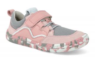 Barefoot textilné tenisky Froddo - BF Elastic Grey/Pink ružové Vnútorná dĺžka: 175, Vnútorná šírka: 70, Veľkosť: 27