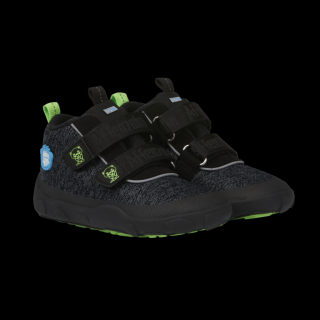 Barefoot topánky s Affenzahn membránou - Minimal Lowboot Knit Black Panther Vnútorná dĺžka: 150, Vnútorná šírka: 62, Veľkosť: 23
