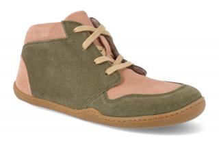 Barefoot zateplená obuv bLIFESTYLE - Kodiak Vlies Olive zelená Vnútorná dĺžka: 221, Vnútorná šírka: 80, Veľkosť: 33