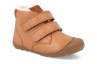 Barefoot zimná obuv Bundgaard - Petit Mid Winter Cognac brown Vnútorná dĺžka: 131, Vnútorná šírka: 59, Veľkosť: 21