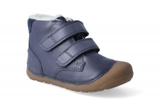 Barefoot zimná obuv Bundgaard - Petit Mid Winter Navy blue Vnútorná dĺžka: 128, Vnútorná šírka: 58, Veľkosť: 20