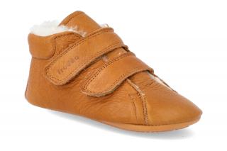 Barefoot zimná obuv Froddo - Prewalkers Sheepskin Cognac brown Vnútorná dĺžka: 118, Vnútorná šírka: 58, Veľkosť: 19