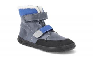 Barefoot zimná obuv Jonap - Falco modrá Vnútorná dĺžka: 170, Vnútorná šírka: 69, Veľkosť: 26