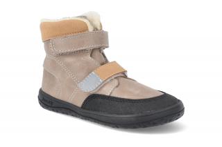 Barefoot zimná obuv Jonap - Falco taupe beige Vnútorná dĺžka: 190, Vnútorná šírka: 72, Veľkosť: 29