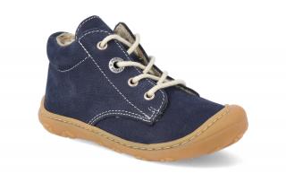 Barefoot zimná obuv Ricosta - Pepino Corany See W modrá Vnútorná dĺžka: 127, Vnútorná šírka: 59, Veľkosť: 19