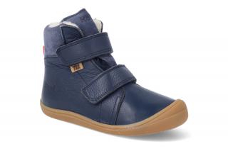 Barefoot zimná obuv s membránou Koel - Brandon wool Blue modré Vnútorná dĺžka: 180, Vnútorná šírka: 72, Veľkosť: 28