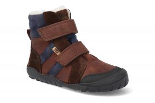 Barefoot zimná obuv s membránou Koel - Milo Hydro Tex Chocolate brown Vnútorná dĺžka: 197, Vnútorná šírka: 76, Veľkosť: 30