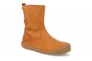 Barefoot zimné topánky s membránou KOEL4kids - Eleanor Cognac hnedé Vnútorná dĺžka: 180, Vnútorná šírka: 70, Veľkosť: 28
