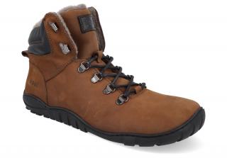 Barefoot zimní pánské boty Koel - Porter LambsWool Chocolate hnědá Vnútorná dĺžka: 265, Vnútorná šírka: 96, Veľkosť: 40