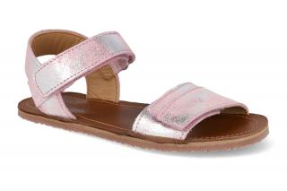 Leto 2023 Barefoot sandále Blifestyle - Napea Bio velours rosa pink Vnútorná dĺžka: 178, Vnútorná šírka: 68, Veľkosť: 27