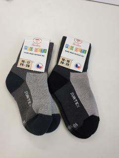 Ponožky Surtex - ACTIVE 70% Merino šedé Veľkosť: 18-19cm