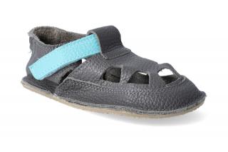 Sandále Barefoot Baby Bare - IO Blue Beetle Vnútorná dĺžka: 124, Vnútorná šírka: 57, Veľkosť: 19
