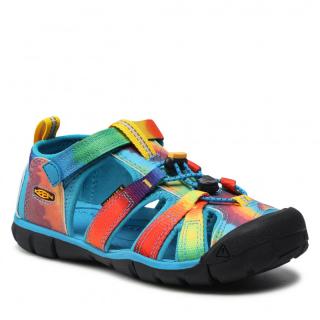 Športové sandálky Keen - Seacamp II CNX Y vivid blue/original tie dye farebné Vnútorná dĺžka: 201, Vnútorná šírka: 78, Veľkosť: 32/33