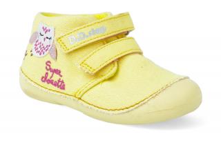 Textilná členková obuv D.D.step - C015-565A Yellow Vnútorná dĺžka: 144, Vnútorná šírka: 66, Veľkosť: 22