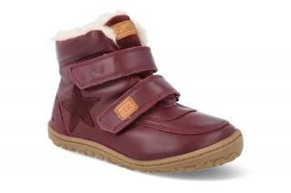 Zima 2022 Barefoot zimné topánky s membránou Lurchi - Nemo tex Light Bordo burgundy Vnútorná dĺžka: 158, Vnútorná šírka: 61, Veľkosť: 24