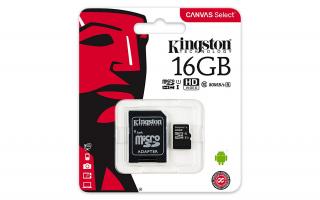 KINGSTON 16GB MICROSDHC / CL10 / VRÁT. ADAPTÉRU SDC4/16GB