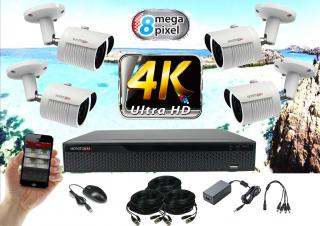 Monitorrs Security 4K AHD Kamerový set so 4 kamerami