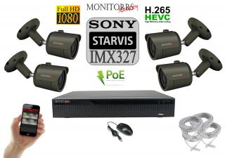 Monitorrs Security STARVIS IP kamerový set 2 M.Pix.