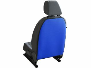 Zadný ochranný poťah prednej sedačky - modrý
