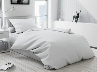 Bavlnené obliečky Lux biele gombíky Rozmer obliečky: 70x90 cm | 140x200 cm