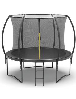 Čierna záhradná trampolína JUMP 305 cm s ochrannou sieťou a rebríkom