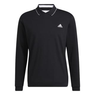 Adidas Thermal Primegreen Long Sleeve Polo Shirt L black Panske