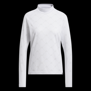 Adidas Tour Monogram Mock Neck S white Damske