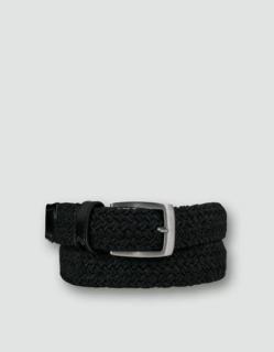 Alberto Basic2 Braided Belt 95 black Damske