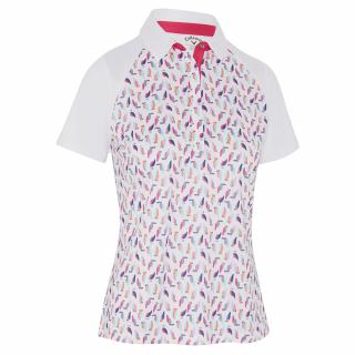 Callaway Birdie/Eagle Printed SS Polo S Damske
