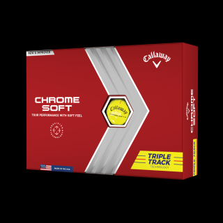 Callaway Chrome Soft Triple Track Yellow 2022 yellow