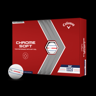 Callaway Limited Edition Chrome Soft 360 Triple Track Golf Balls white