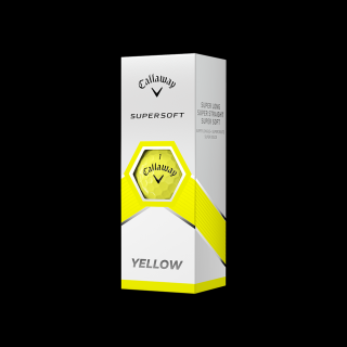 Callaway Supersoft 23 Golf Balls (3pcs) yellow
