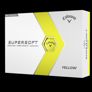 Callaway Supersoft 23 Golf Balls yellow