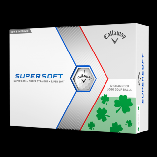 Callaway Supersoft 23 Shamrock Golf Balls white