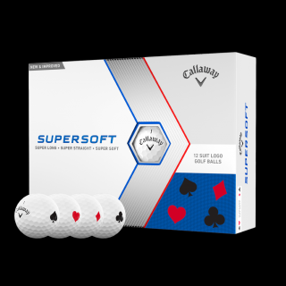 Callaway Supersoft Suits Golf Balls white