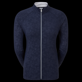 FootJoy Floral Embossed Midlayer XS blue Damske