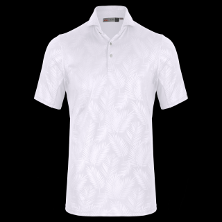 Kjus Men Motion Embossed Polo S/S L/52 white Panske