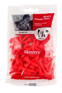 Masters Plastic Tees Bag 50 1 1/4" red