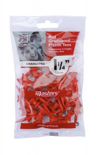Plastic Graduated Tees 1 1/4 Bag 35 Red