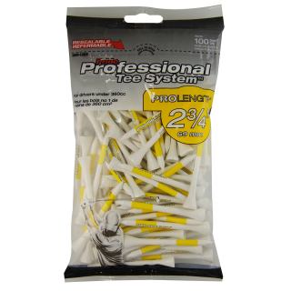Pride PTS 2 3/4" - 69mm Tees Yellow Pack 100 white