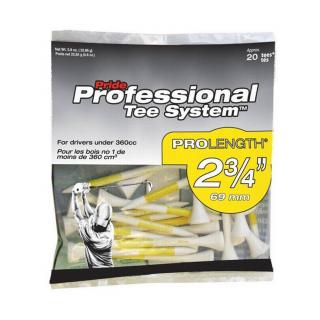 Pride PTS 2 3/4" - 69mm Tees Yellow Pack 20 white