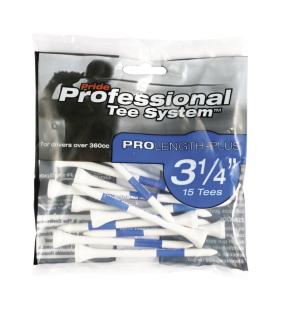 Pride PTS 3 1/4" - 83mm Tees Blue Pack 15 white