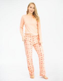 Dámske pyžamo GINA 19143 VEĽKOSŤ: XL, FARBA: 19143 Marhuľová