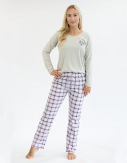 Dámske pyžamo GINA 19157 VEĽKOSŤ: 2XL, FARBA: Sivá