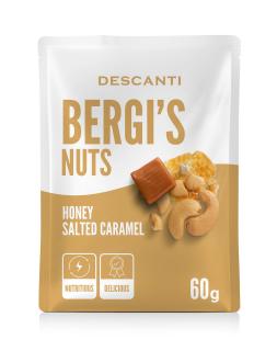Bergi’s nuts snack - Kešu med slaný karamel 60g - Descanti