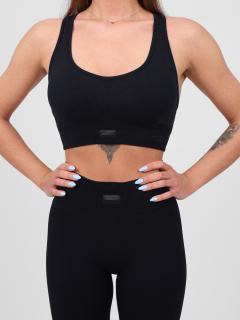 Dámska Športová podprsenka seamless sportvibe black- Descanti Veľkosť: S