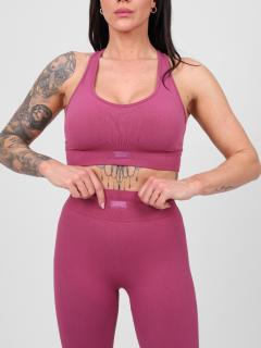 Dámska Športová podprsenka seamless sportvibe red wine- Descanti Veľkosť: L
